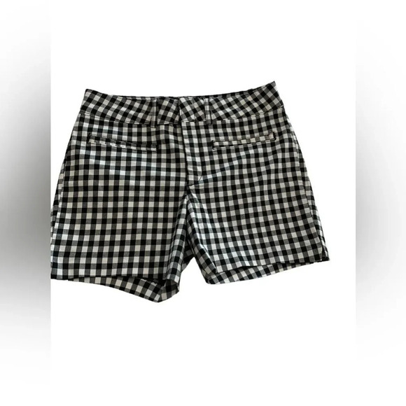 Anthropologie‎ Black And White Checkered Shorts Size 26 - Picture 2 of 7